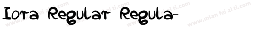 Iora Regular Regula字体转换